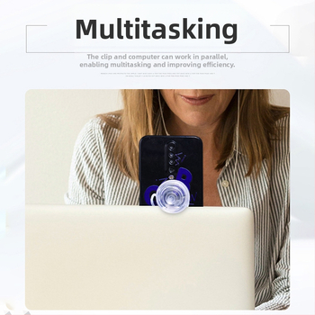 Telefono žiedinis laikiklis su sulankstomu teleskopiniu stovėtoju, PC+TPU konstrukcija, rankinis naudojimas