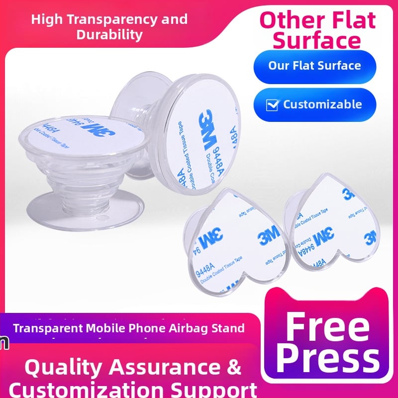 Telefono žiedinis laikiklis su sulankstomu teleskopiniu stovėtoju, PC+TPU konstrukcija, rankinis naudojimas