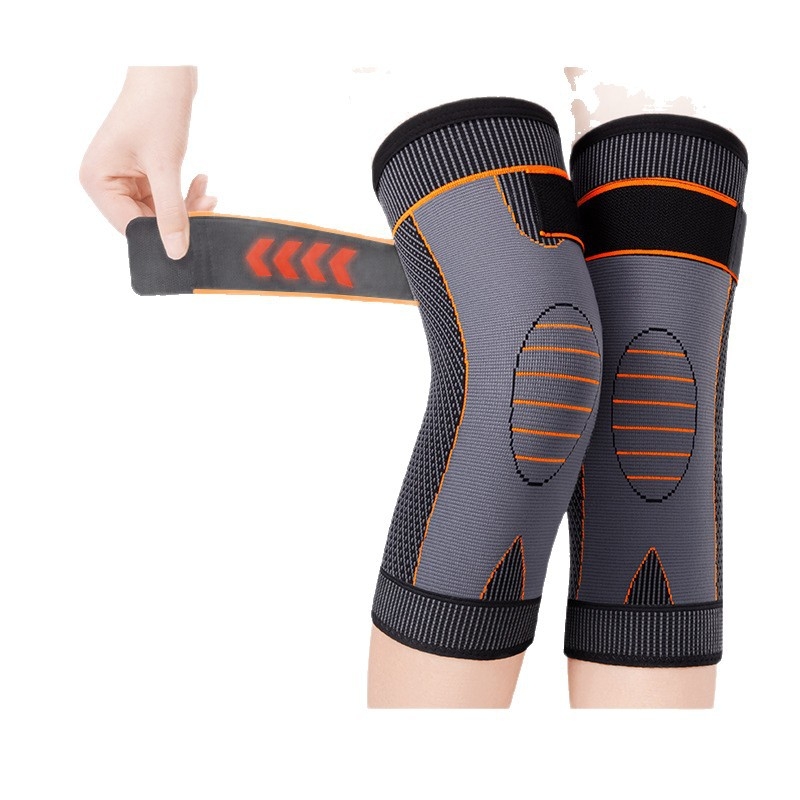 Колянна нагревателна лента с Mugwort за възрастни, защита на коляното, полиестерно влакно, подходяща за баскетбол