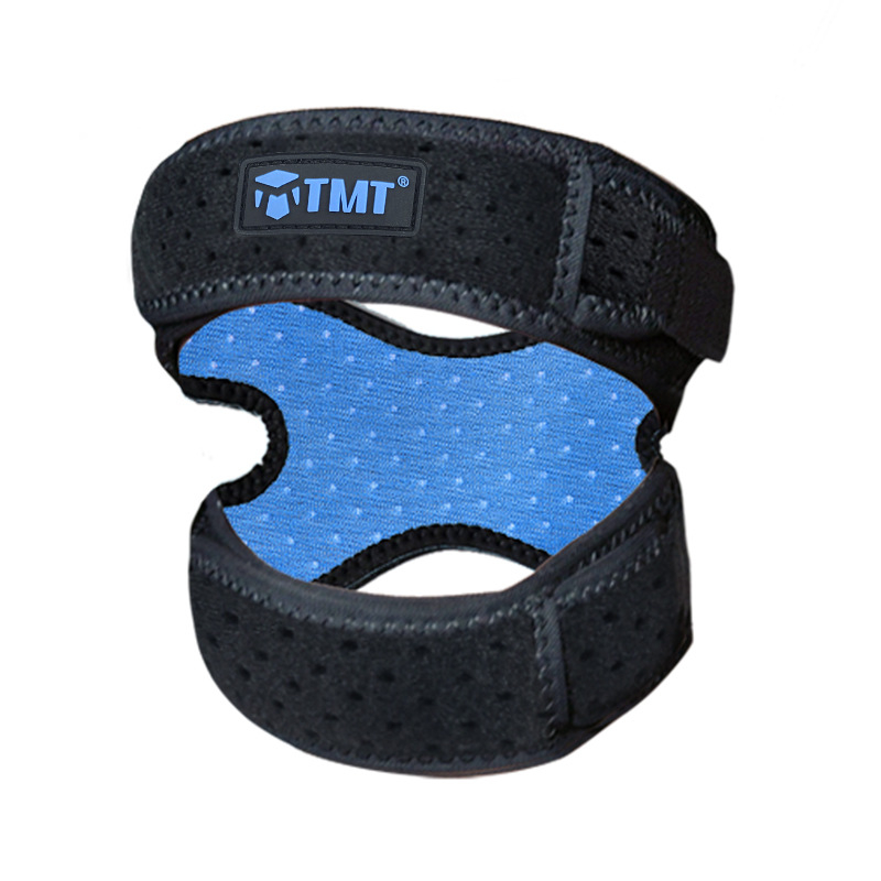 TMT térdprotektor patelláris övvel (OK anyag • felnőttek • edzéshez, kültéri sportokhoz, túrákhoz, futáshoz, kosárlabdához)