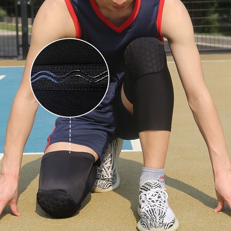 Košarkaški koljeni jastučići s dizajnom pčelinjeg saća, zaštita koljena s apsorpcijom udaraca, za djevojčice i dječake, za aktivnosti na otvorenom i fitness