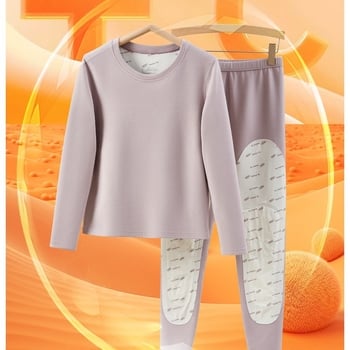 Θερμικά παντελόνια με προστασία γόνατος, υψηλή μέση, βουρτσισμένο ύφασμα, επιπλέον παχύ, υψηλή ελαστικότητα