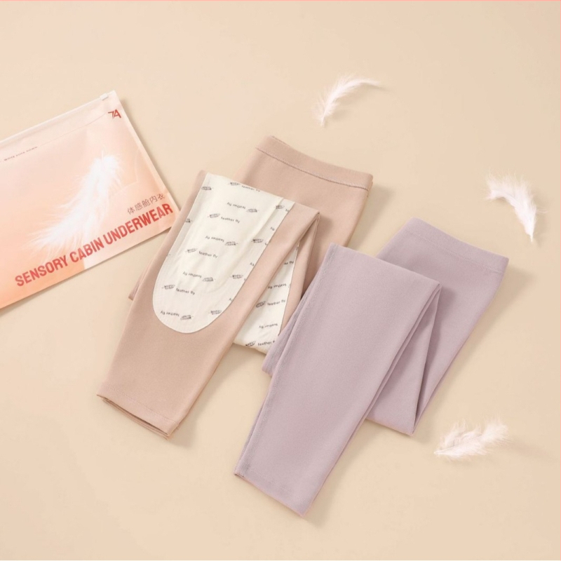 Terminės kelnaitės su kelio apsauga, aukštas juosmuo, šlifuotas audinys, ekstra stora, didelis elastingumas