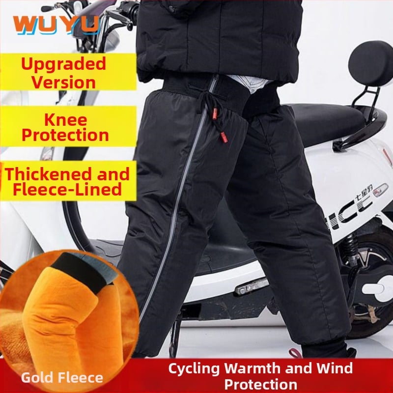 Kojų kelio apsaugos motociklams ir lauko dviračiams – fliso įdaila, atsparus vandeniui, žiemai šilti (Medžiaga: šilko pluoštas, universalus pritaikymas, blau)