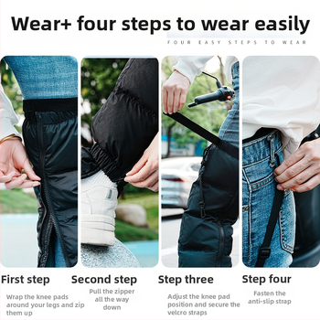 Velvet dancing room kolenné chrániče pre elektrické skútre — dospelí, jeseň 2024, 0.8 kg