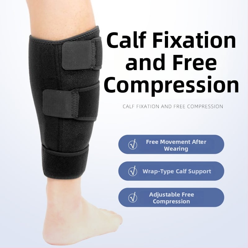 Spandex kvėpuojanti blauzdos apsauga su elastingu Velcro užsegimu, sportinė apsauga apatinės kojos dalies