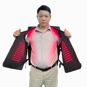 Raudonosios šviesos terapijos liemenė su infraraudonųjų spindulių šildymu kaklo stuburo ir pečių zonai, 12V, 6W, 45–65°C, 3 pakopų temperatūros reguliavimas