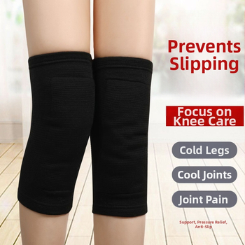 Žieminės kelio sąnarių apsaugos iš dirbtinio triušio kailio, su fleece pamušalu ir stora konstrukcija dviračių sportui, tinka vyrams, moterims ir senjorams