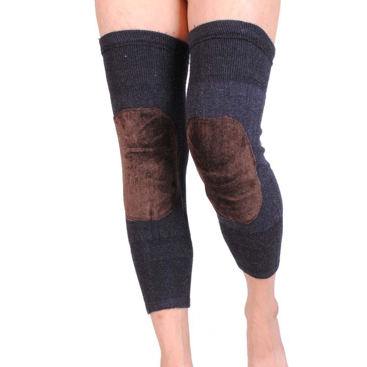 Koljena štitnici za odrasle, poliesterska vlakna, imitacija kašmira, debeli pliš, dvostruko pletenje