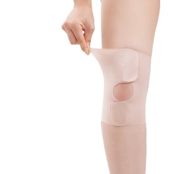 Λεπτές επιγονατιδές γόνατος με προστασία μηνίσκου | ίνες μπαμπού άνθρακα και πολυεστέρα | ελαφριά προστατευτική λωρίδα για τένις και τρέξιμο