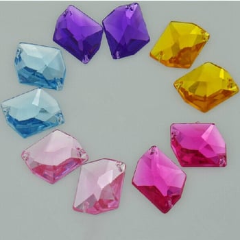 Akril gyöngyök varráshoz, sík aljzattal, Alien mintával, elektroplattált felülettel