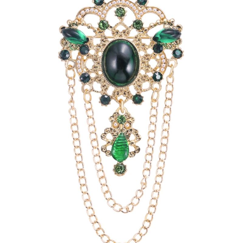 Κράμας κορώνας καρφίτσα, βίντατζ στυλ, ηλεκτροπλατίωση, unisex αξεσουάρ