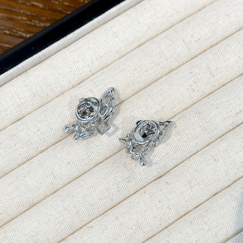 Καρφίτσα μέσης για τζιν από κράμα, σχήμα φιόγκο, ηλεκτροπλατίωση, αγροτικό στυλ, διακοσμητικό και ρυθμιζόμενο