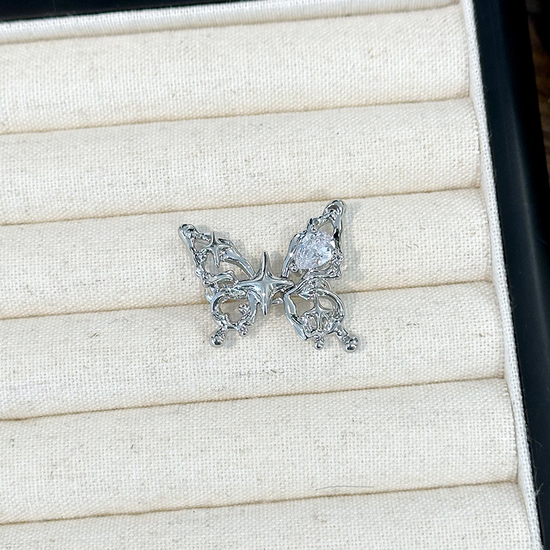 Καρφίτσα μέσης για τζιν από κράμα, σχήμα φιόγκο, ηλεκτροπλατίωση, αγροτικό στυλ, διακοσμητικό και ρυθμιζόμενο