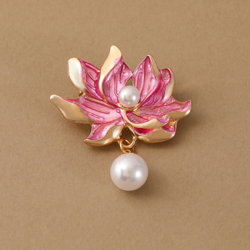 Καρφίτσα Λωτού, κράμα, Αρχαϊκό στυλ, μορφή λουλουδιού, Φθινόπωρο 2025