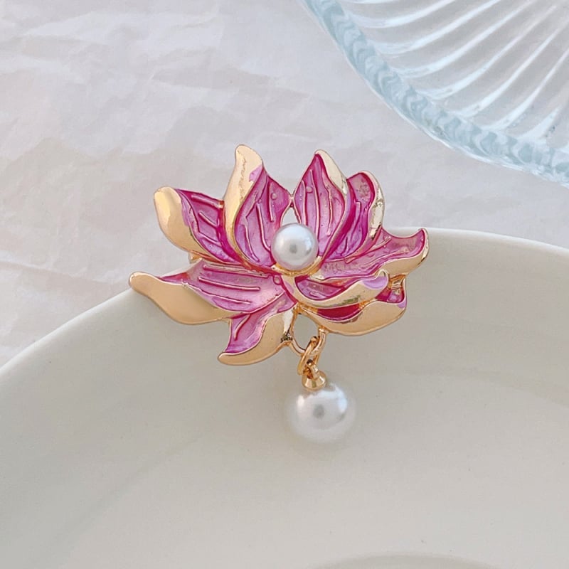 Καρφίτσα Λωτού, κράμα, Αρχαϊκό στυλ, μορφή λουλουδιού, Φθινόπωρο 2025