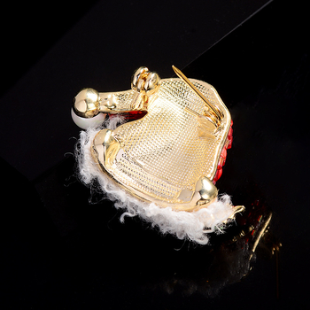 Καρφίτσα με καπέλο Άγιου Βασίλη και χάντρες, για γυναίκες, κράμα, διακοσμητικό καρφί, φθινοπωρινή έκδοση 2024