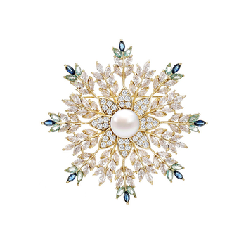 Καρφίτσα Μεταλλική Art Park – για γυναίκες, ρετρό στυλ – διαμαντένιο φινίρισμα