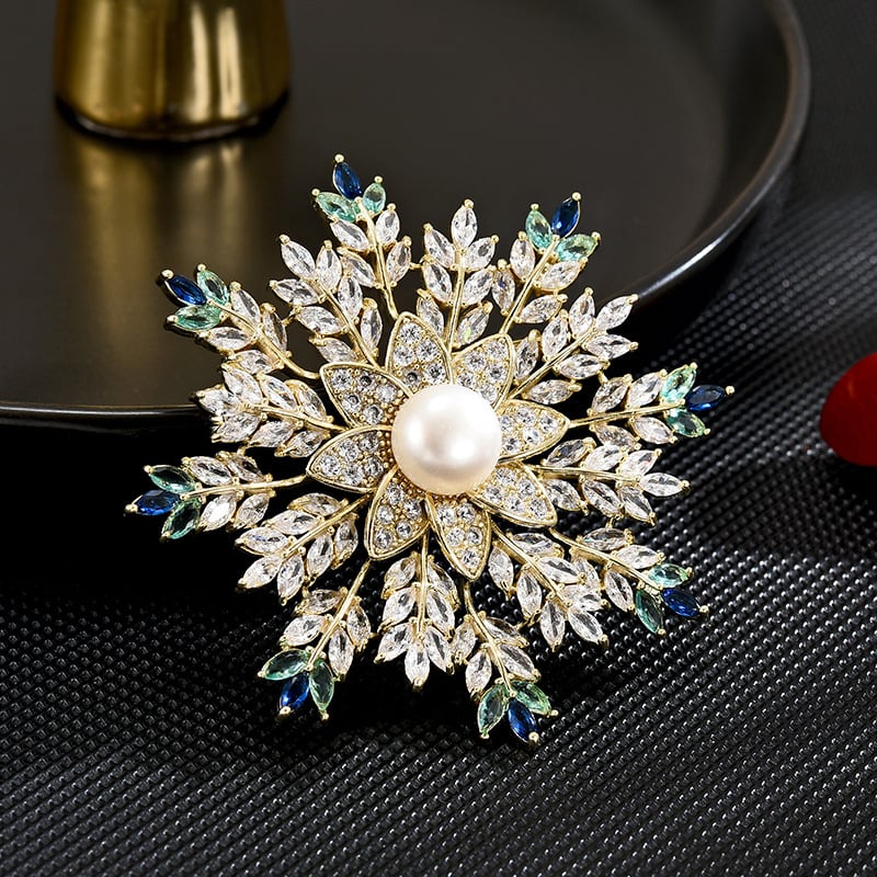 Καρφίτσα Μεταλλική Art Park – για γυναίκες, ρετρό στυλ – διαμαντένιο φινίρισμα