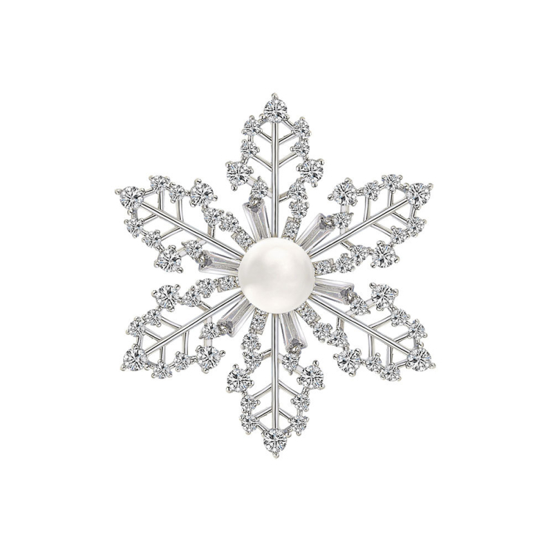 Γυναικεία καρφίτσα από χαλκό, Boyi Garden, διακοσμητικό αξεσουάρ με κοπή διαμαντιού