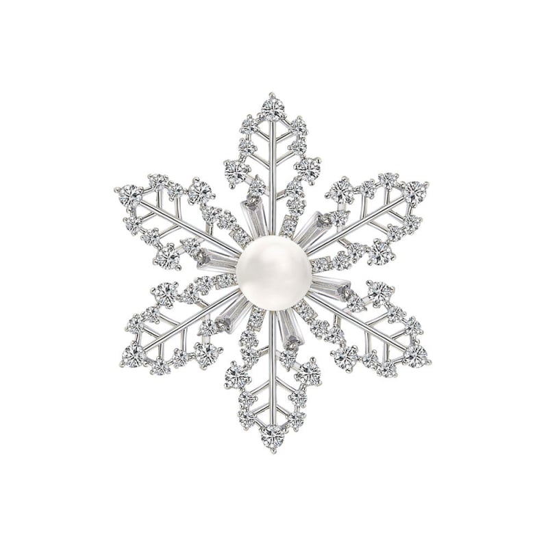 Γυναικεία καρφίτσα από χαλκό, Boyi Garden, διακοσμητικό αξεσουάρ με κοπή διαμαντιού