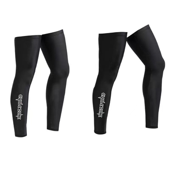 Velosipēdu kāju siltinātāji - gari, augsta elastība, poliestera un elastāna maisījums, noliktavā, autorizēta privātā zīmola Cycle Zone