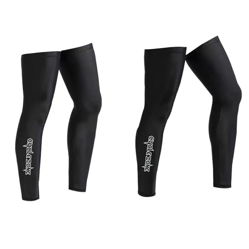 Velosipēdu kāju siltinātāji - gari, augsta elastība, poliestera un elastāna maisījums, noliktavā, autorizēta privātā zīmola Cycle Zone