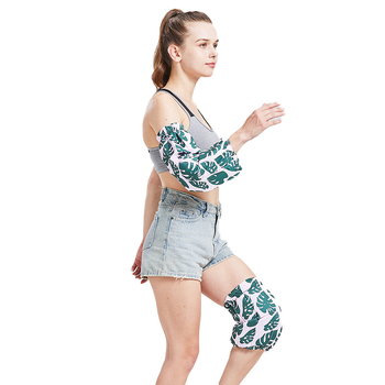 Manșete pentru exterior cu model floral, material poliester, imprimare logo și pachete gel solid, personalizabile