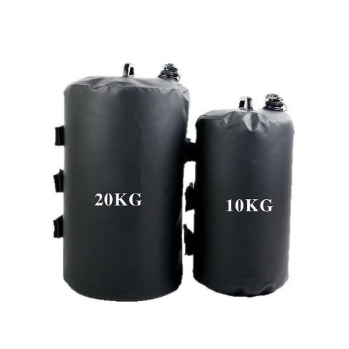 Balastna vrećа za vodu za šator na otvorenom, PVC mreža, vodootporna tkanina, kapacitet 10/20 kg, mogućnost prilagodbe logotipa