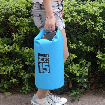 Fun Line PVC tinklinis vandeniui atsparus baro krepšys – paprastas išvaizdos stilius, talpa 2–30 L, logotipo spaudinio galimybė, tinkamas paplūdimiui, žygiams ir lauko veiklai