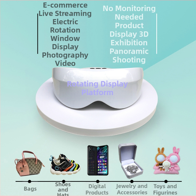 Električni rotirajući stalak za prikaz s USB napajanjem, podesiva rotacija, ABS plastika, dvostruki sloj
