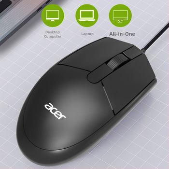 OMW910 Káblová USB myš, 2000dpi, 3 tlačidlá, ergonomická optoelektronická myš pre stolný počítač