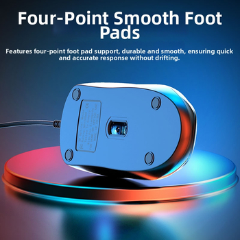 Mouse cu cablu USB, 3 butoane, pentru birou de acasă și PC-uri desktop