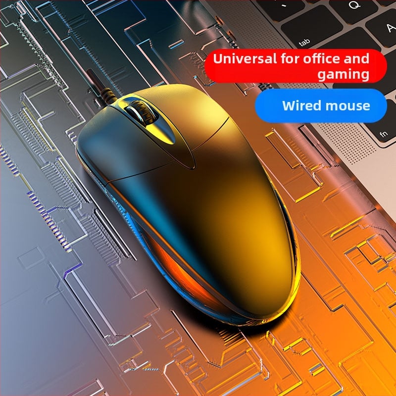 Mouse cu cablu USB, 3 butoane, pentru birou de acasă și PC-uri desktop