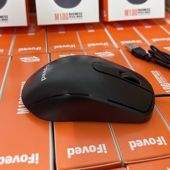 Žična optička miš s USB sučeljem, 2 tipke, dodirni kotačić za pomicanje, DPI 5 razina, kabel 1 m