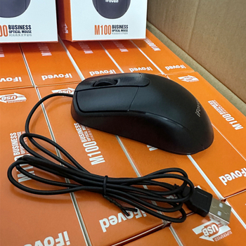 Žična optička miš s USB sučeljem, 2 tipke, dodirni kotačić za pomicanje, DPI 5 razina, kabel 1 m