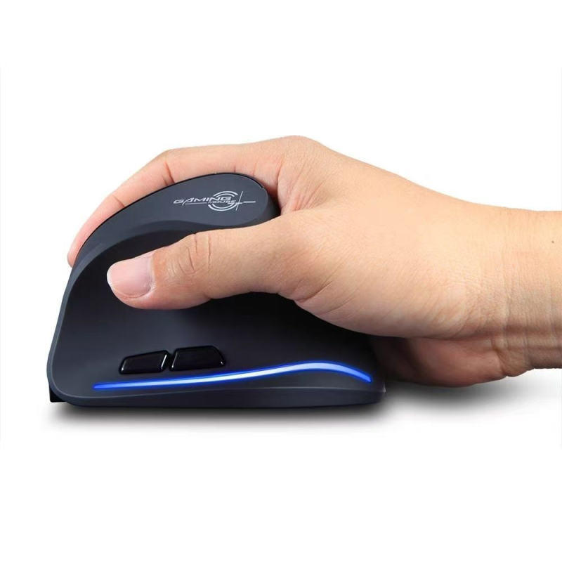 Bežični ergonomski uspravni miš, 2400 DPI, 6 tipki, USB sučelje, 2,4 GHz