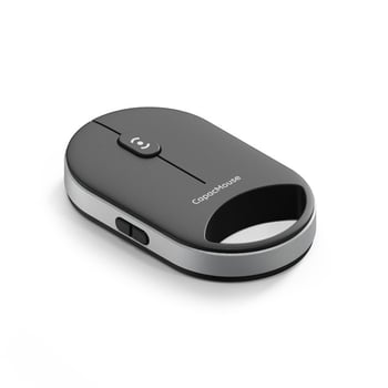 capacmouse Cap5 Ασύρματο εργονομικό μίνι ποντίκι – 4000 DPI, 7 πλήκτρα, Bluetooth και 2.4G, Plug‑and‑Play, Περιλαμβάνει καλώδιο Type‑C