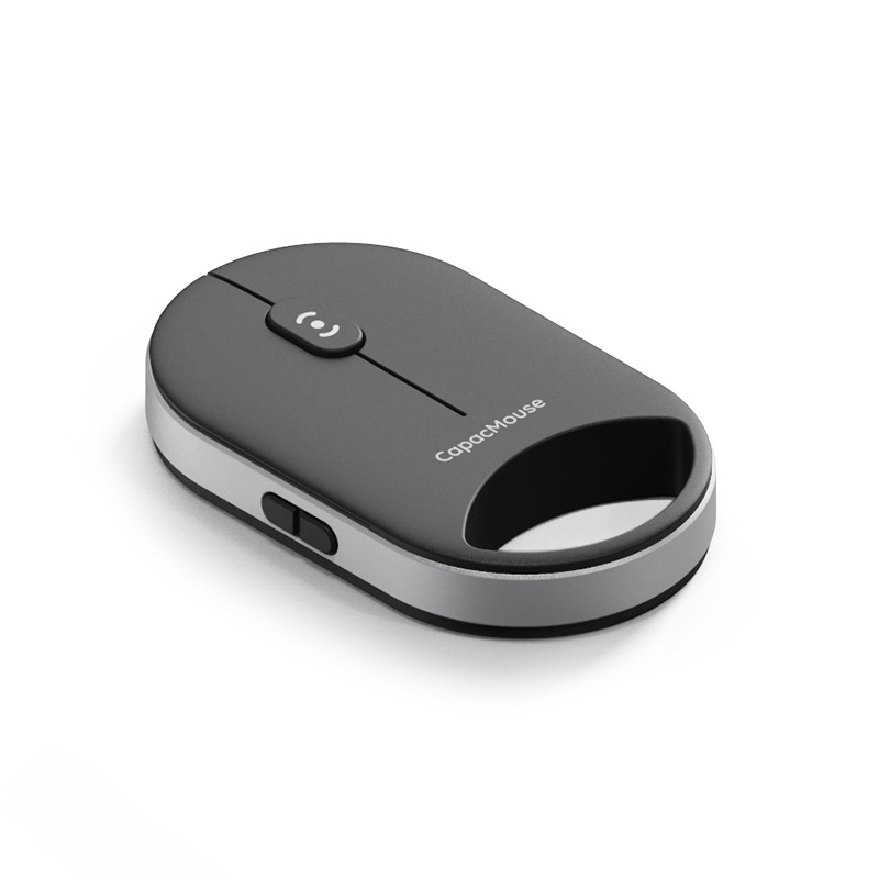 capacmouse Cap5 Ασύρματο εργονομικό μίνι ποντίκι – 4000 DPI, 7 πλήκτρα, Bluetooth και 2.4G, Plug‑and‑Play, Περιλαμβάνει καλώδιο Type‑C