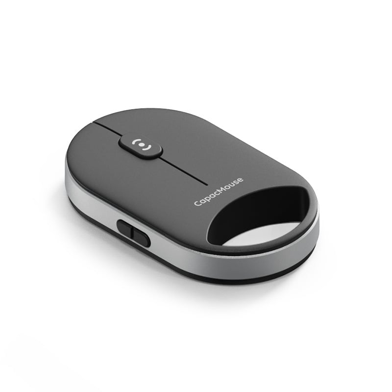 capacmouse Cap5 Ασύρματο εργονομικό μίνι ποντίκι – 4000 DPI, 7 πλήκτρα, Bluetooth και 2.4G, Plug‑and‑Play, Περιλαμβάνει καλώδιο Type‑C