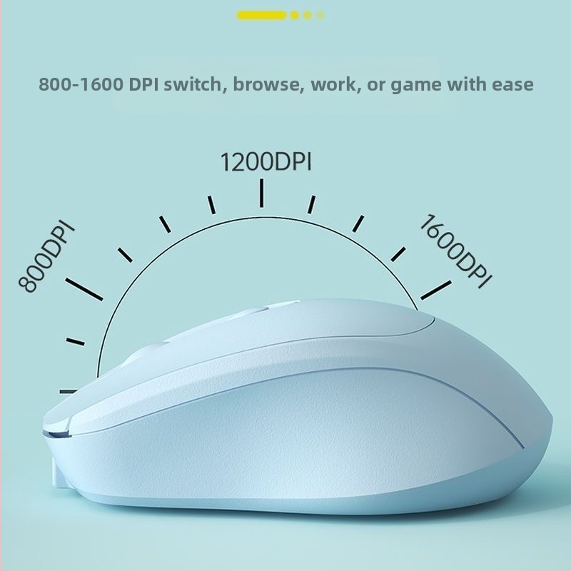 Ασύρματο ποντίκι 2.4G/Bluetooth, διπλής λειτουργίας, αθόρυβο, οπτικός αισθητήρας 800-1600dpi, επαναφορτιζόμενο, Plug-and-Play