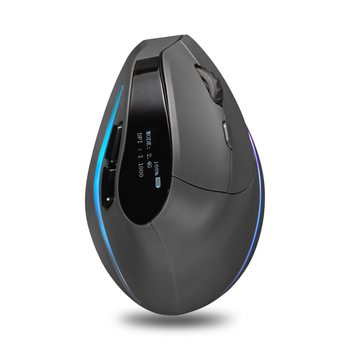 Gaming vertikalni bežični miš, 2.4G/Bluetooth, tih RGB osvjetljenje, 4000 DPI, 7 programabilnih tipki, USB, ergonomski dizajn