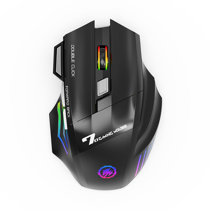 X7 vezeték nélküli gamer egér, 7 gombos, 1600 DPI optikai szenzor, csendes működés, ergonikus kialakítás, Bluetooth és 2,4 GHz vezeték nélküli kapcsolat
