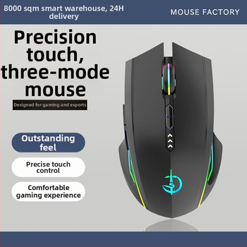 Trojmódová herná a kancelárska myš s makroprogramovaním, kovové mechanické koliesko, 12000 DPI, 7 tlačidiel, kábel 1.5 m