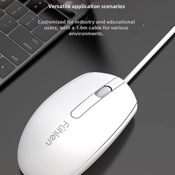 Fuller L109 káblový optický myš, USB rozhranie, 1600 dpi, 3 tlačidlá, ergonómia, 1 m kábel
