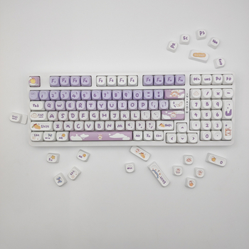 MOA високопрофилен набор клавишни капачки с мотив заек – сублимация, персонализиран за механични клавиатури