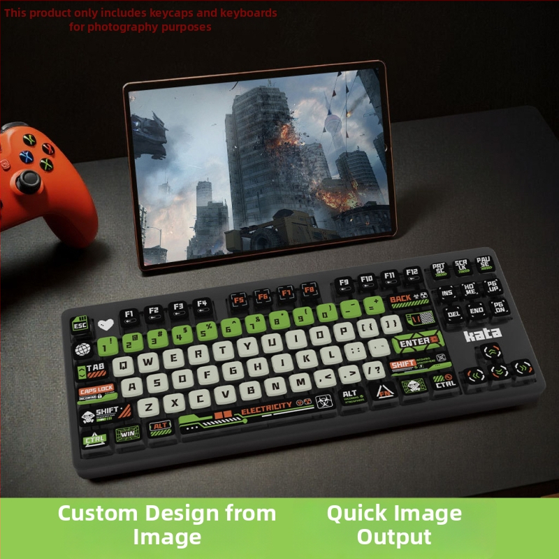 SA profilio klavišų dangtelis mechaninei klaviatūrai (Modelis Mrhkbt05; PBT; Skaidrus iš visų pusių; Terminė sublimacija)