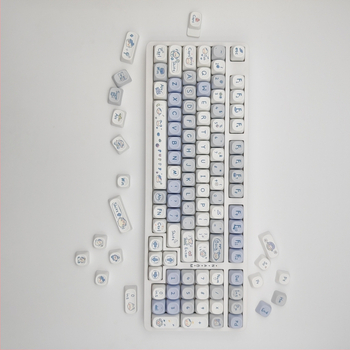 Asmeninis PBT keycap rinkinys mechaninei klaviatūrai, Sublimacijos spausdinimas, MOA aukštis, suderinamas su 6.25U išdėstymu ir dauguma klaviaturų