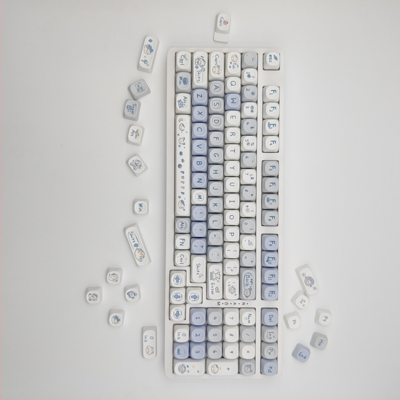 Asmeninis PBT keycap rinkinys mechaninei klaviatūrai, Sublimacijos spausdinimas, MOA aukštis, suderinamas su 6.25U išdėstymu ir dauguma klaviaturų