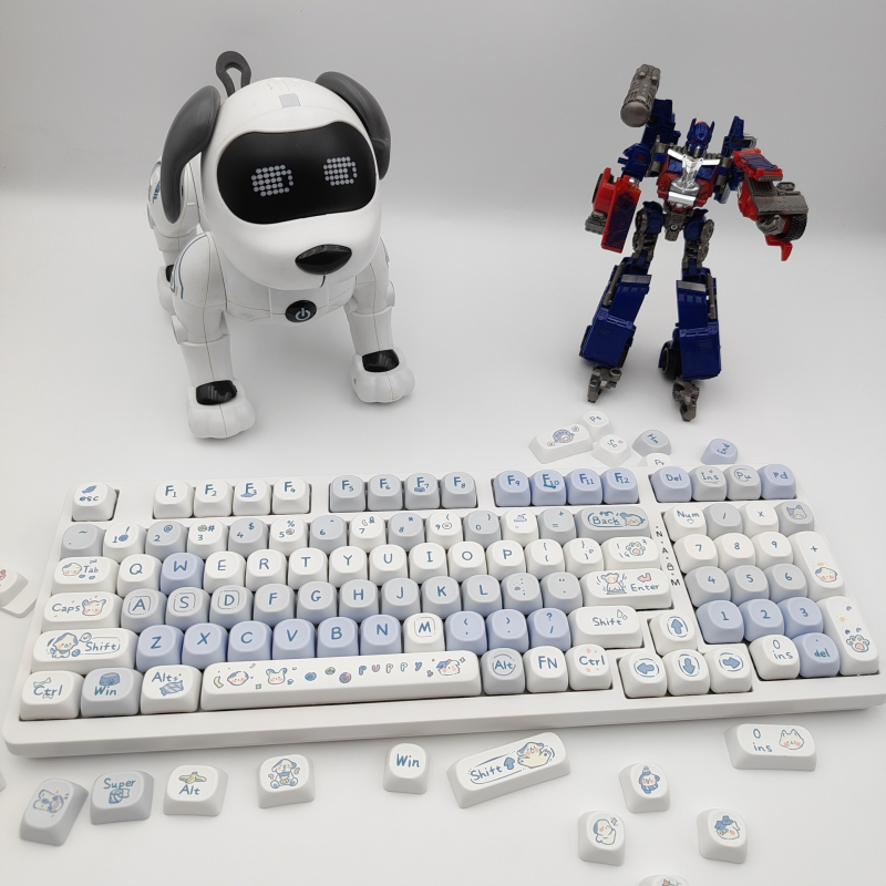 Персонализиран комплект PBT капачета за механична клавиатура, сублимация, MOA височина, съвместим с 6.25U разположение и повечето клавиатури